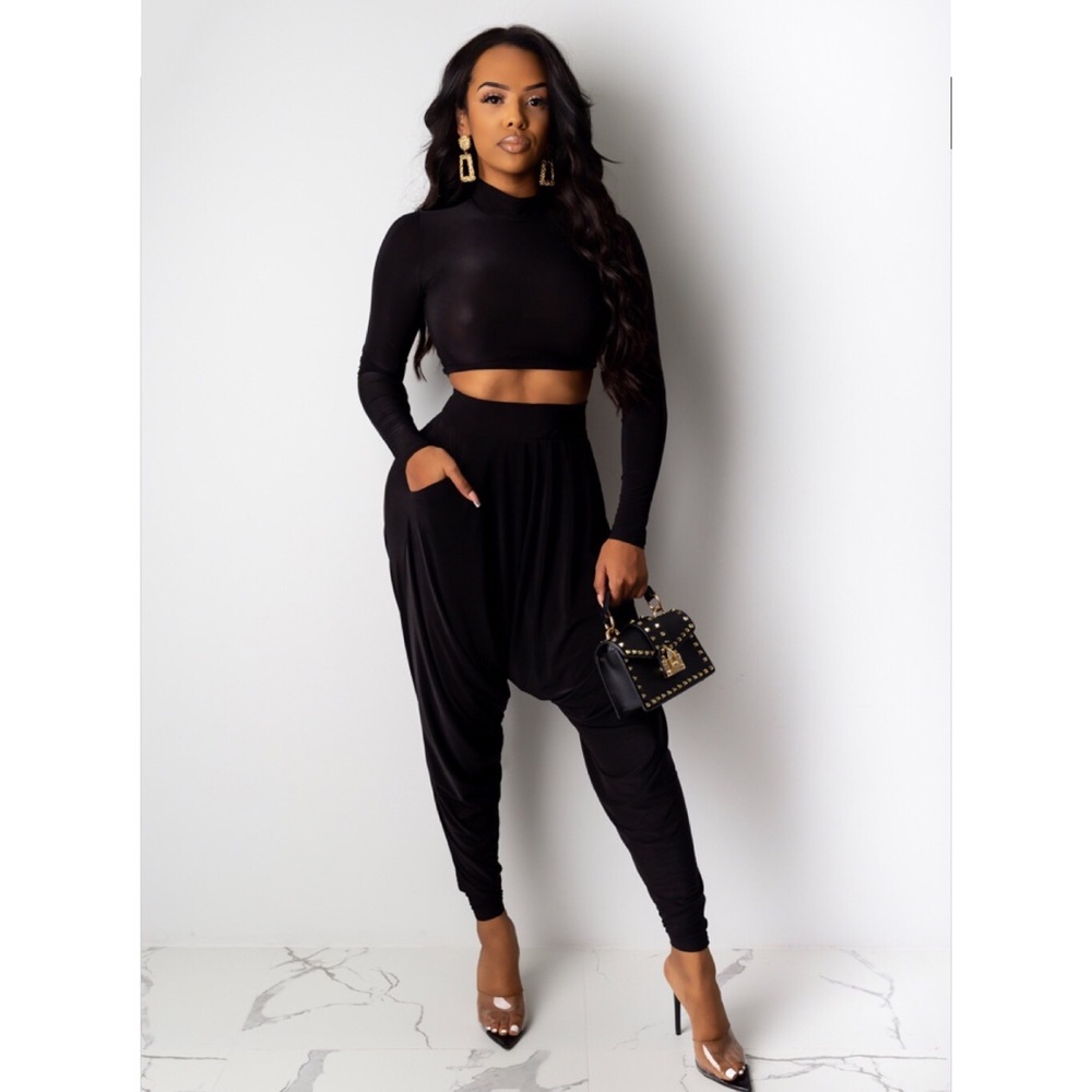 2 piece Harlem pants set Diva Boutique Size Large